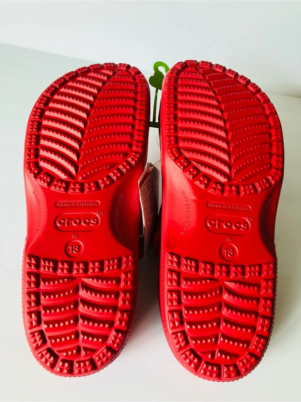 Crocs Men's Adult Classic Clogs Slip-On Sandals Red Lightweight~US Size 13 New